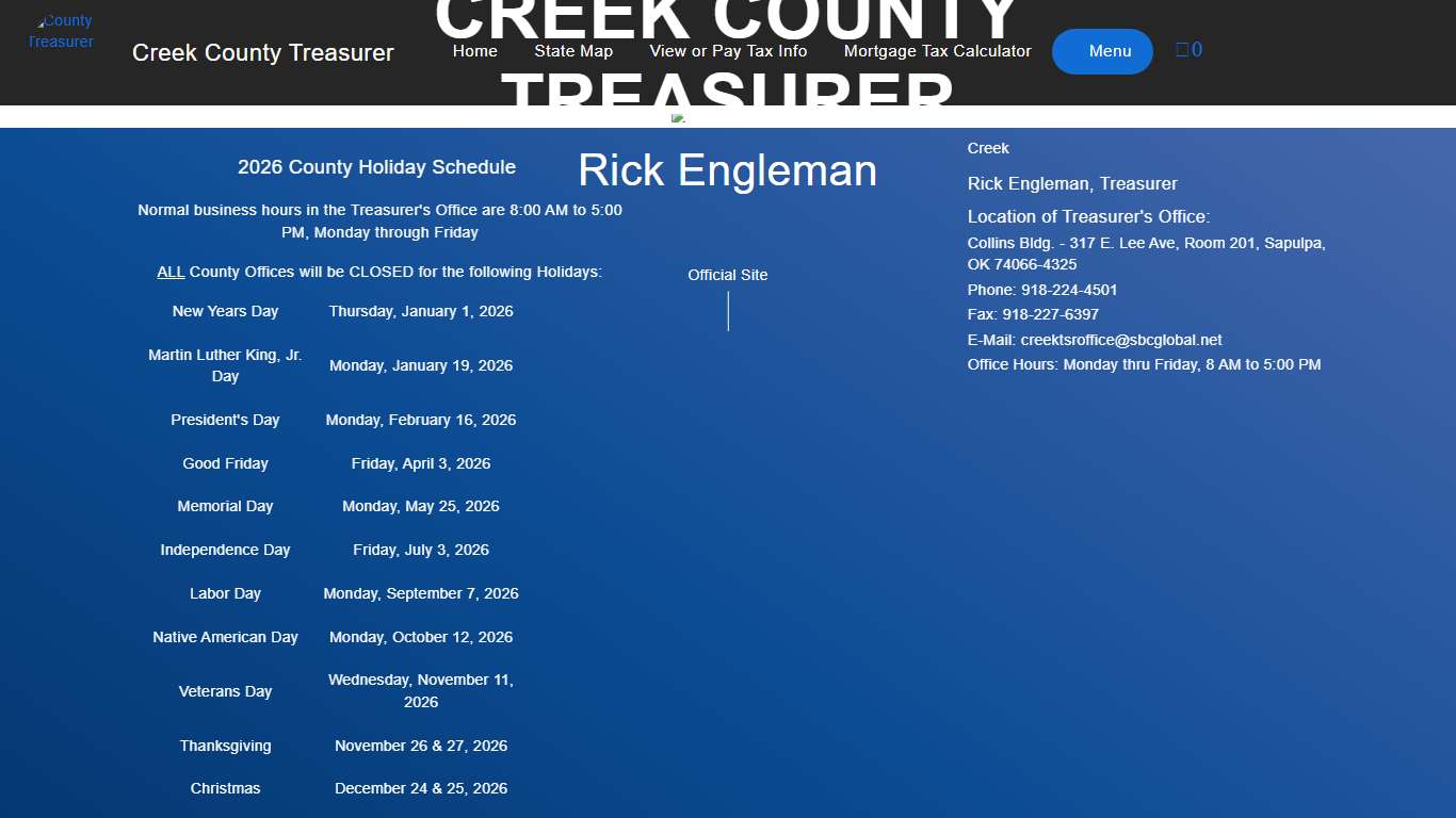 creek County Treasurer